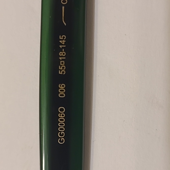 Authentic Gucci Unisex Black Green Red Logo Optical Frames